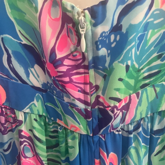 Lilly Pulitzer Rease Maxi Dress Pundy Blue Isle Be Back - Picture 7 of 7